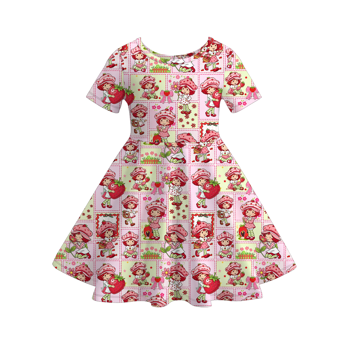 (Pre Order+Prepack Zone)Sisters Summer Cartoon Print Dress&Romper