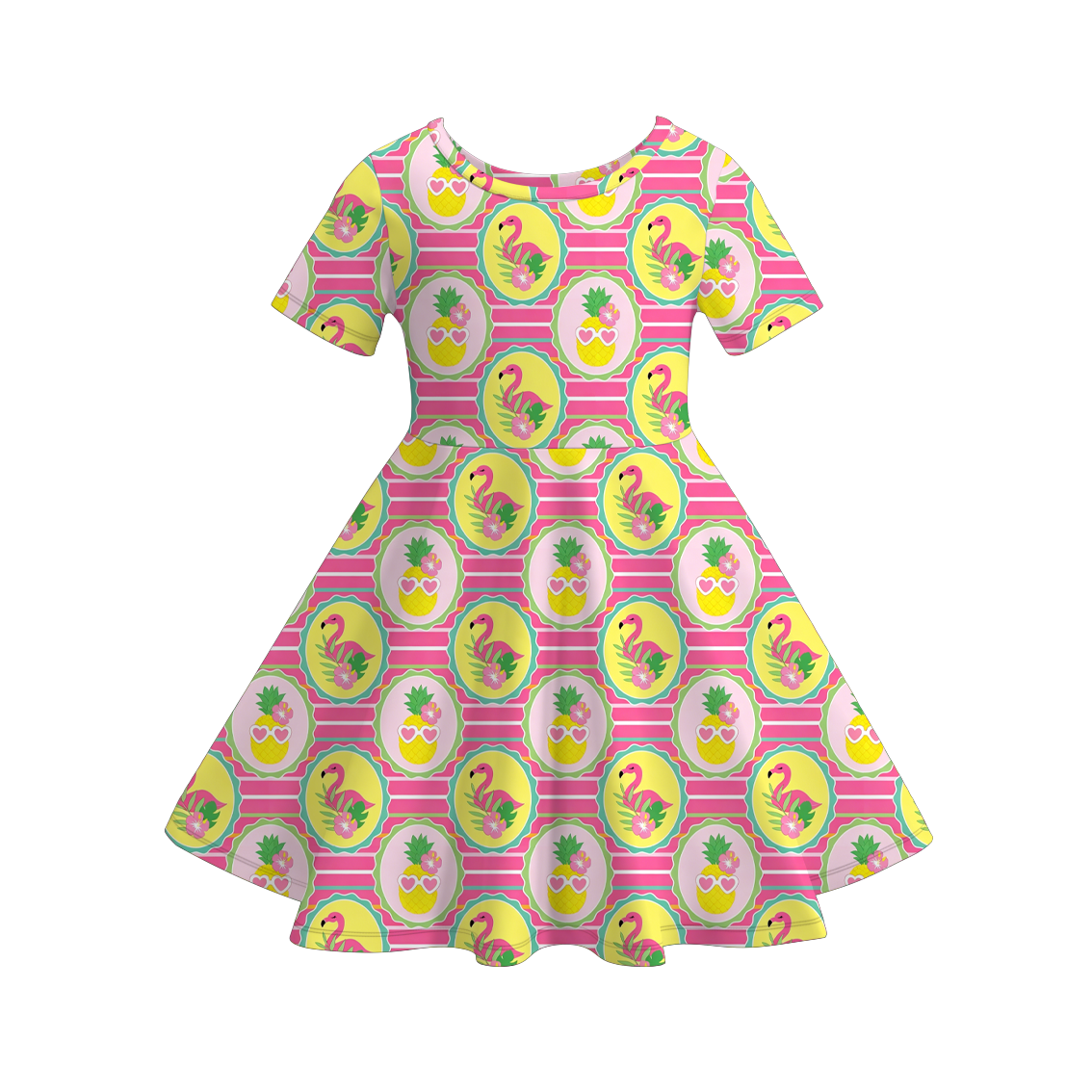 (Pre Order+Prepack Zone)Girls Summer Seaside Print Dress