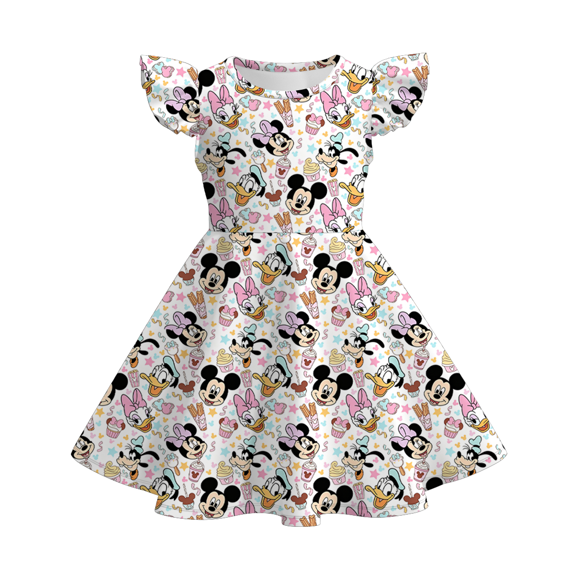 (Pre Order+Prepack Zone)Girls Summer Princess&Cartoon Print Dress