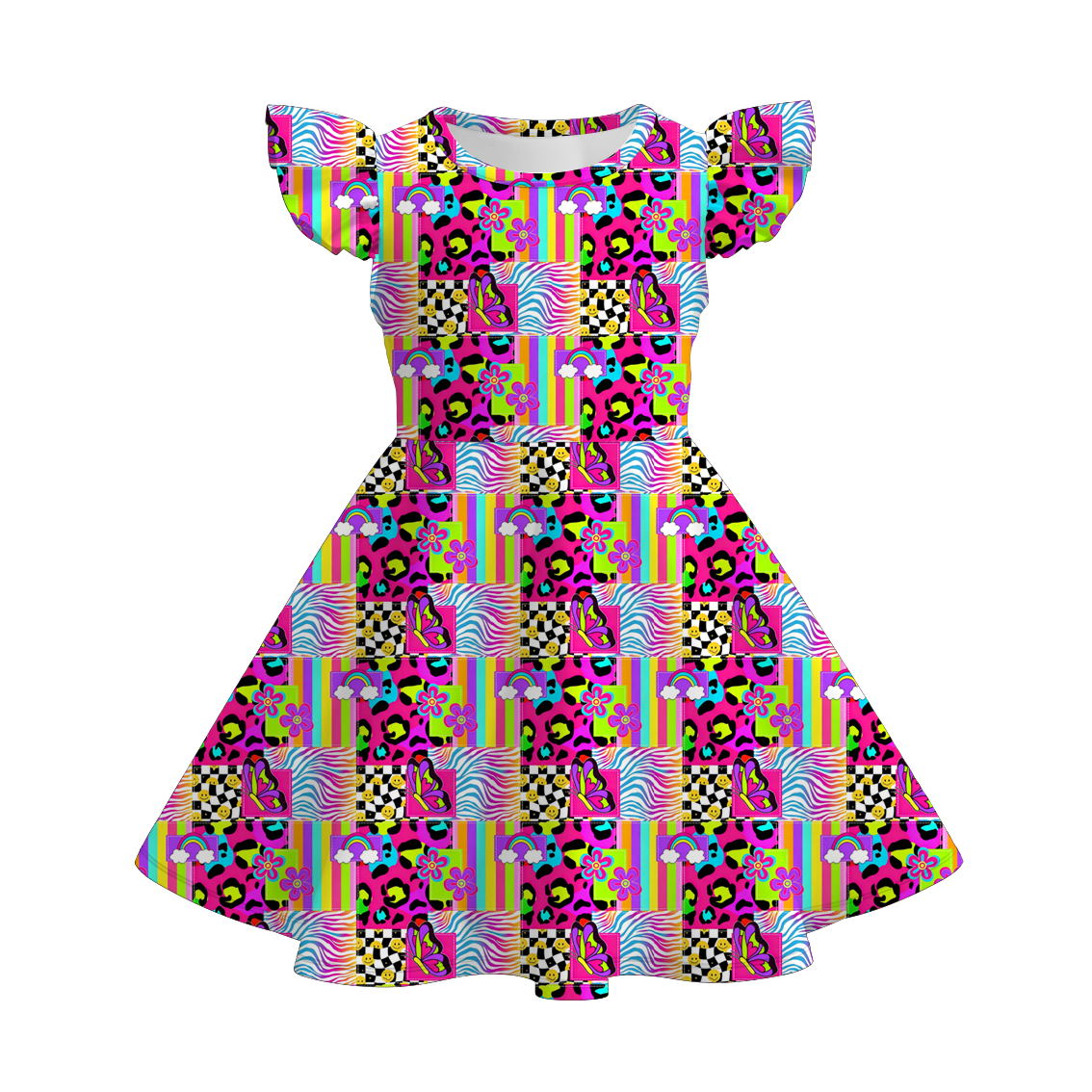 (Pre Order+Prepack Zone)Girls Summer Princess&Cartoon Print Dress