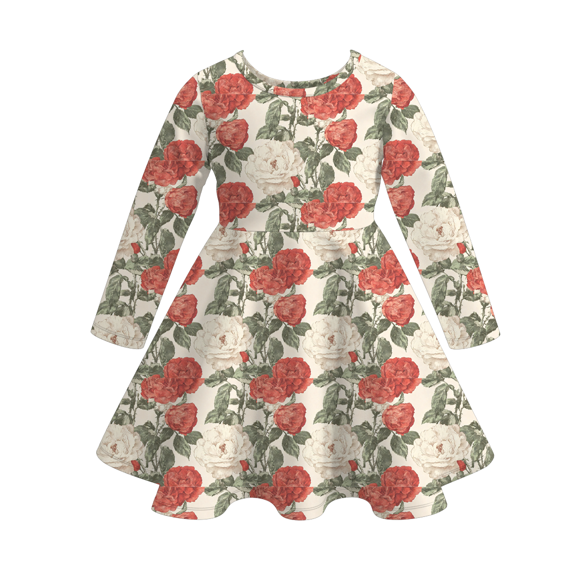 (Pre Order)Mommy and Me Fall Floral Print Dress