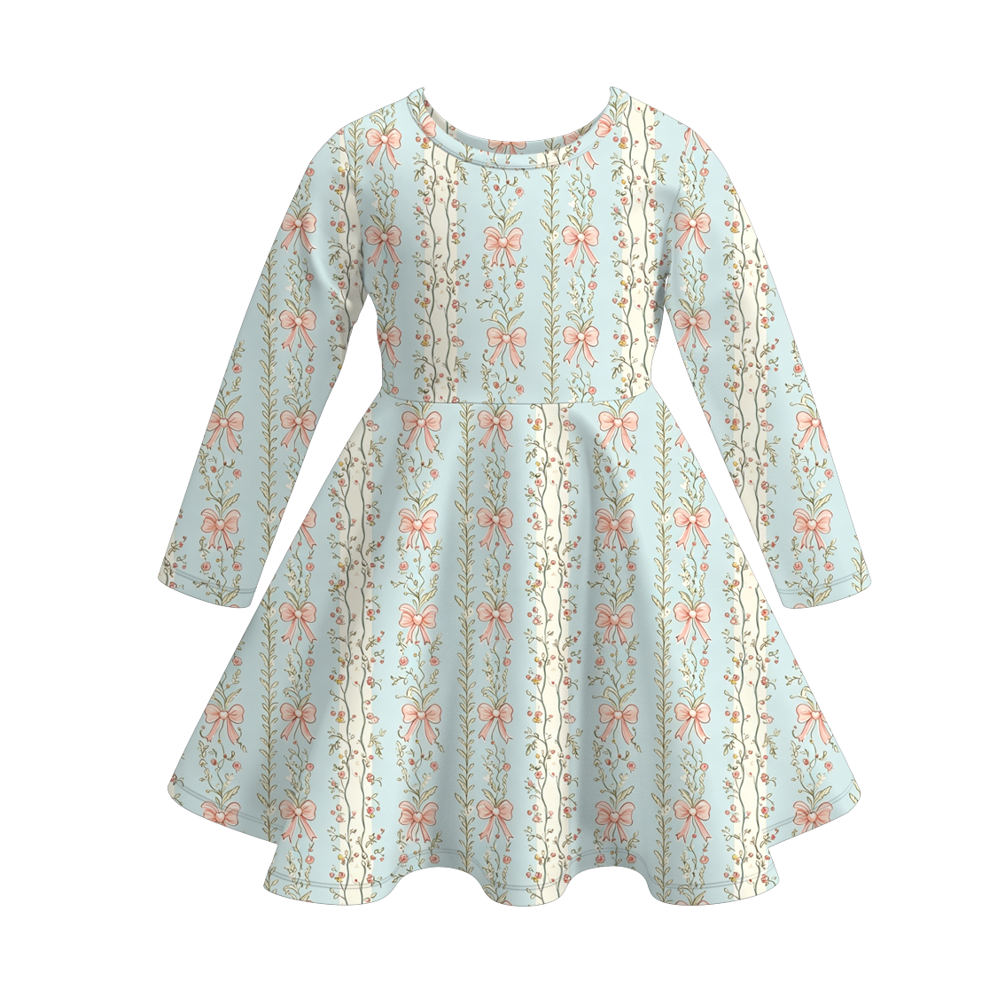 (Pre Order)Mommy and Me Fall Floral Print Dress