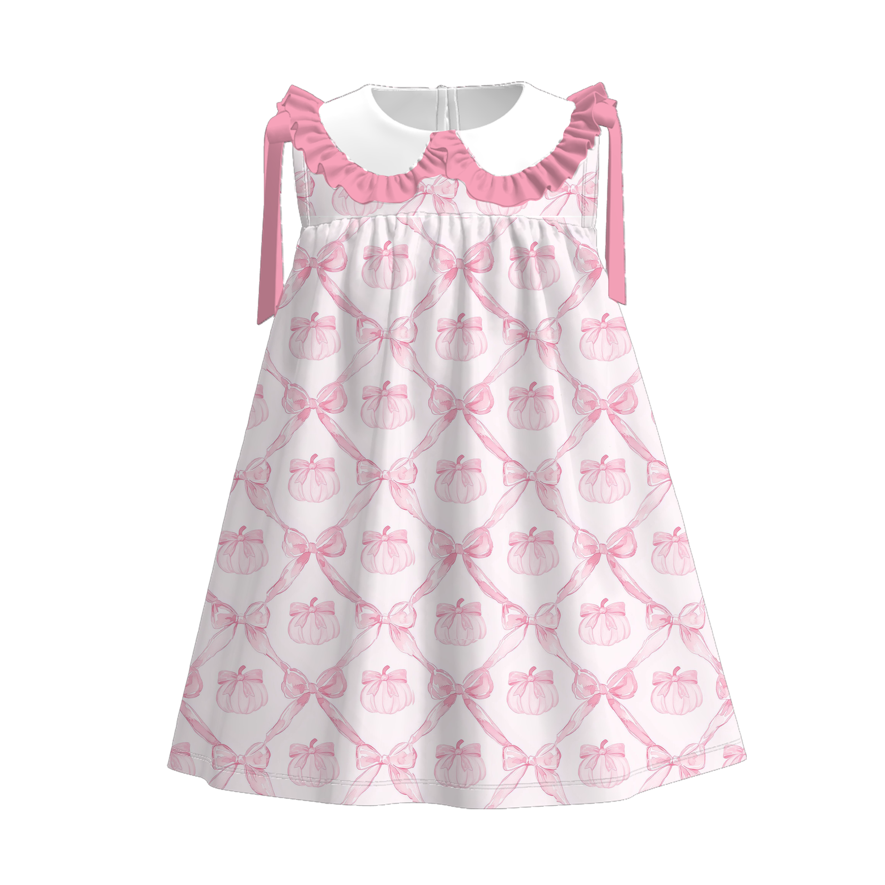 (Pre Order)Sisters Fall Pumpkin Print Dress&Romper