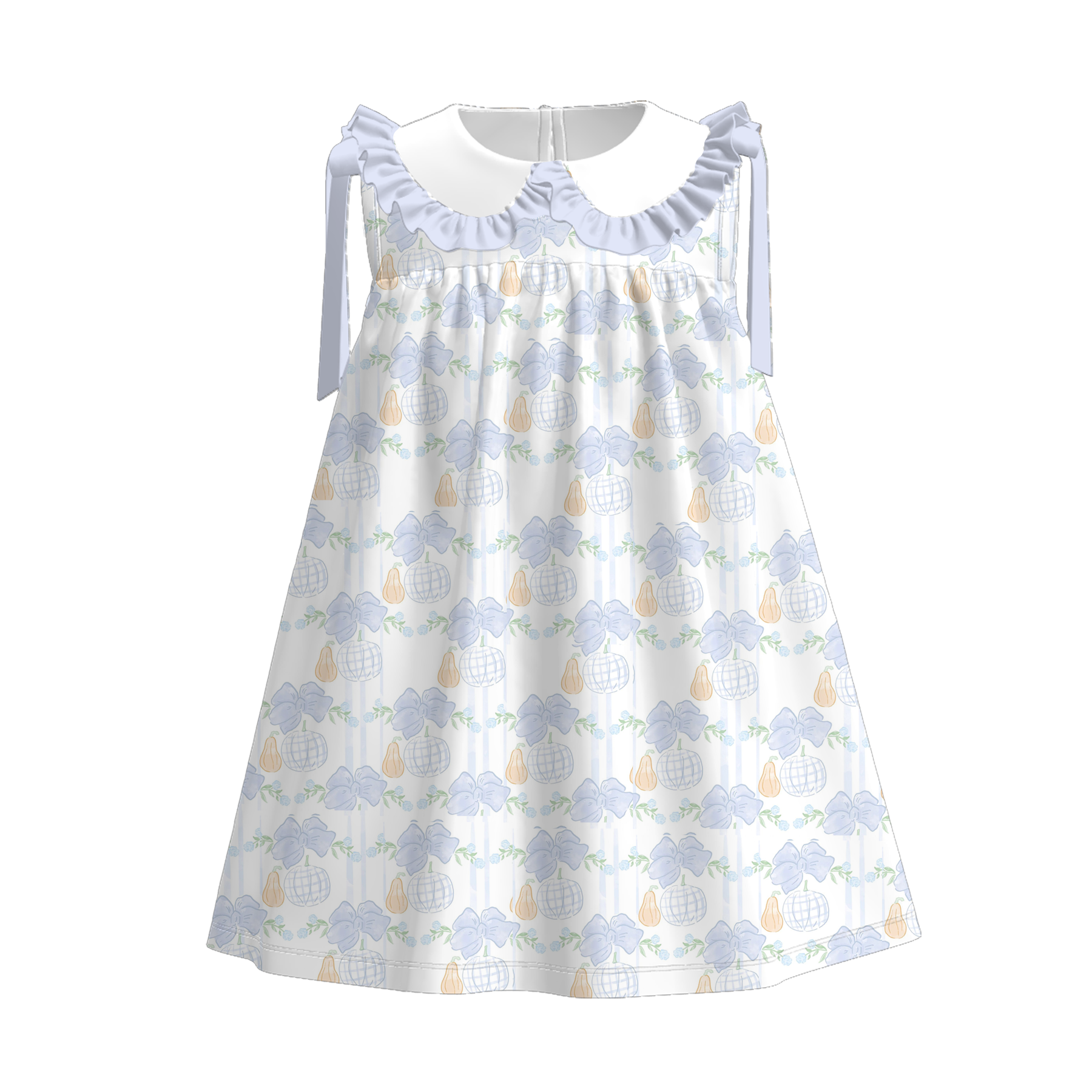 (Pre Order)Sisters Fall Pumpkin Print Dress&Romper