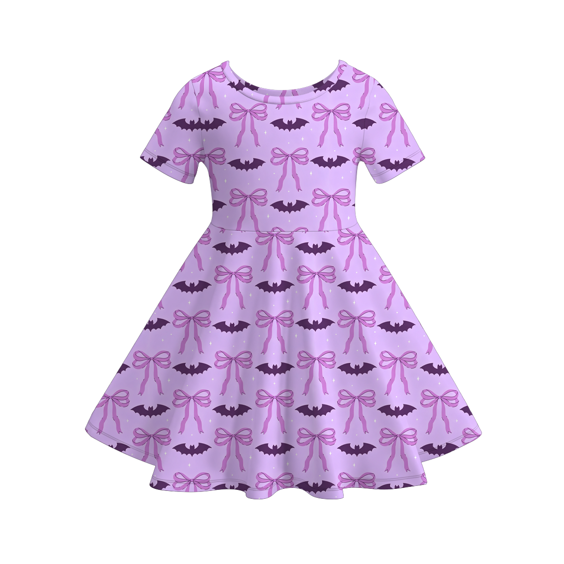 (Pre Order)Girls Halloween Print Dress