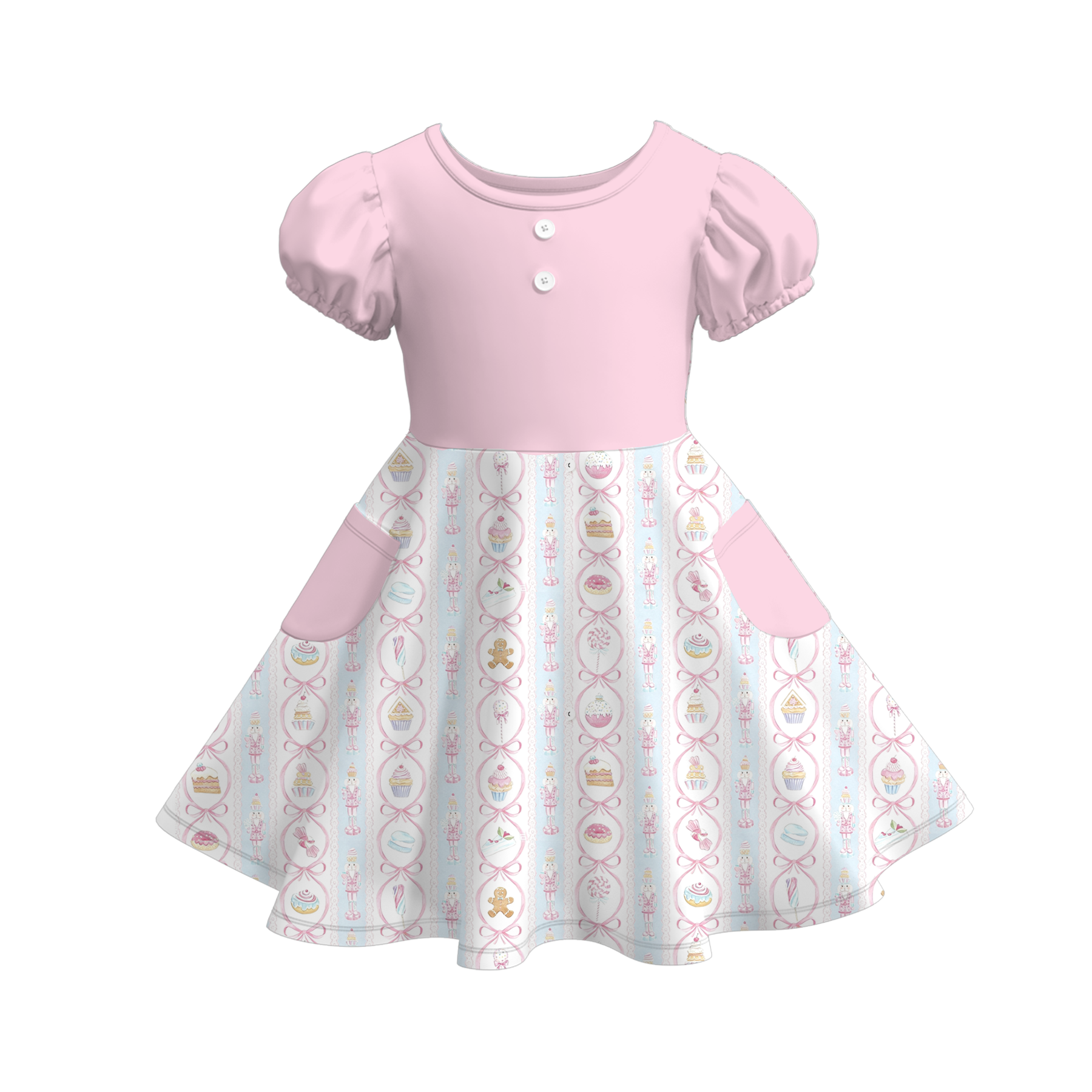(Pre Order)Sisters Christmas Print Dress&Set