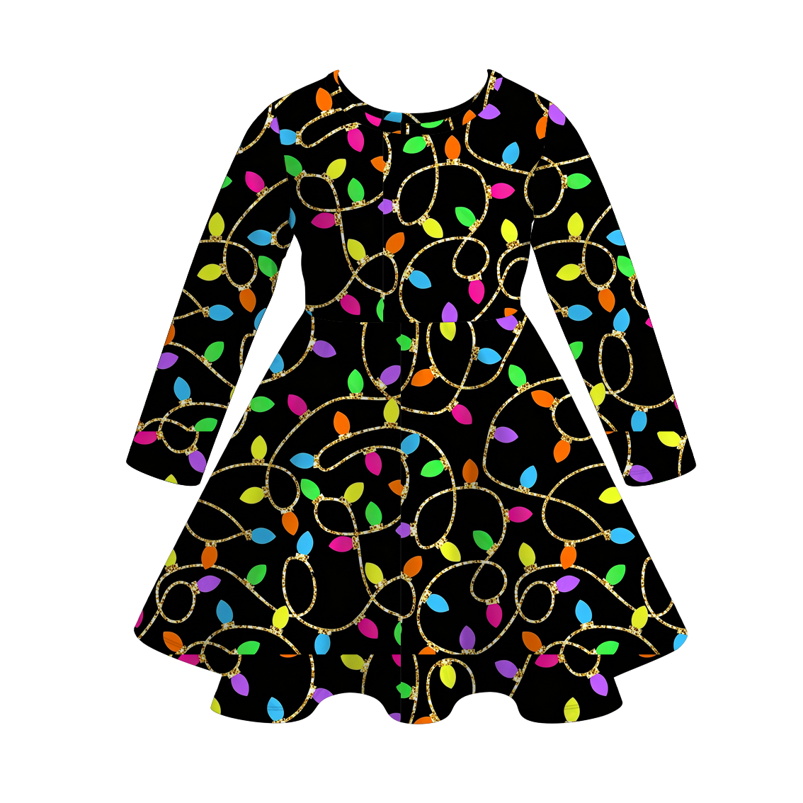 (Pre Order)Girls Christmas Print Dress