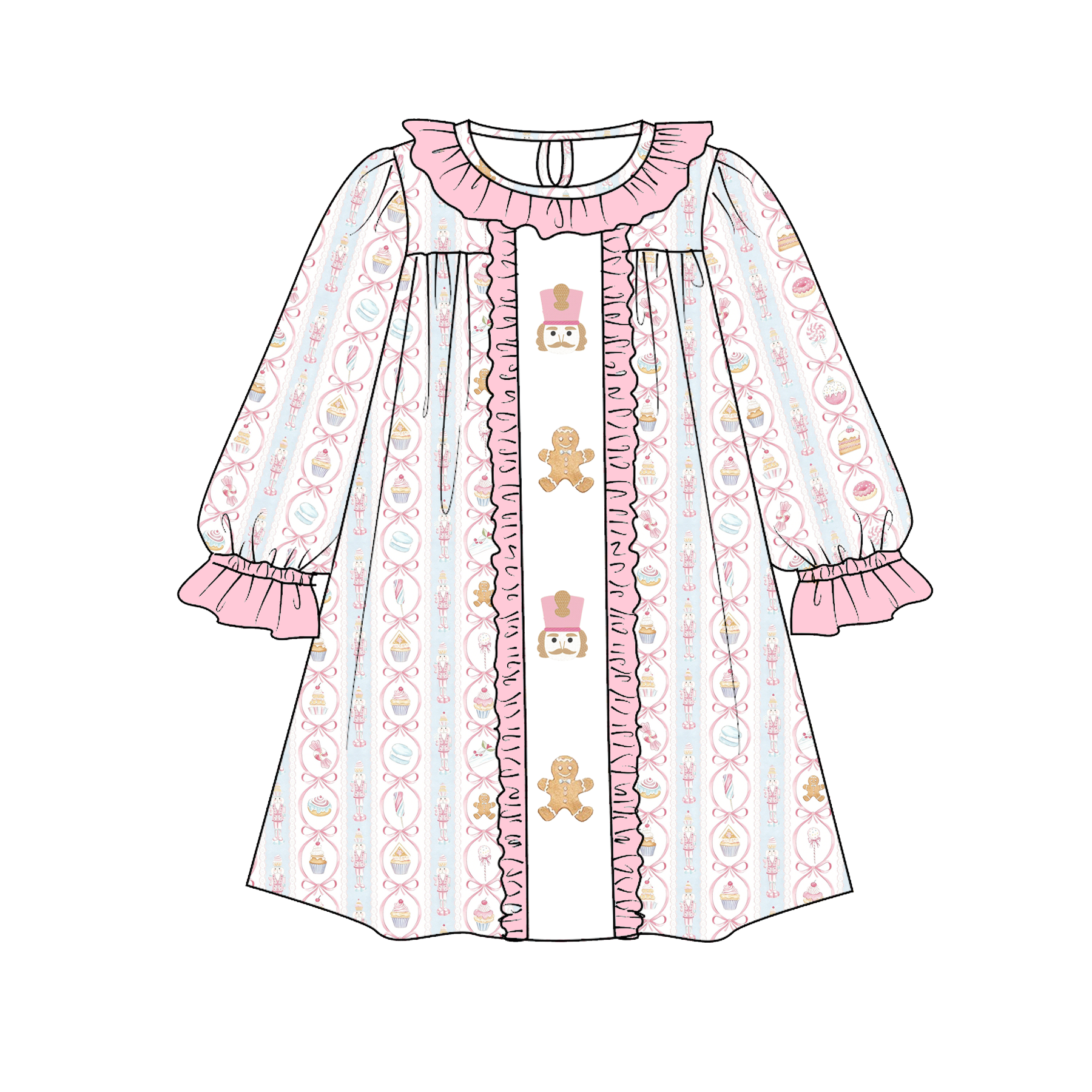 (Weekly Pre-Order)Sisters Christmas Embroidery Dress,Set&Romper(Ends 8.23)