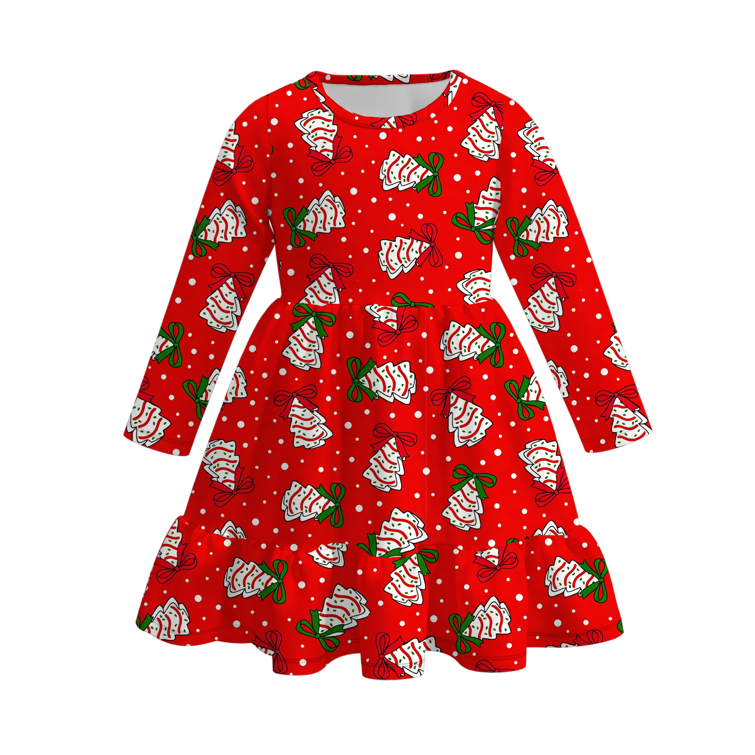 (Pre Order)Sisters Christmas Print Dress,Pajamas&Romper
