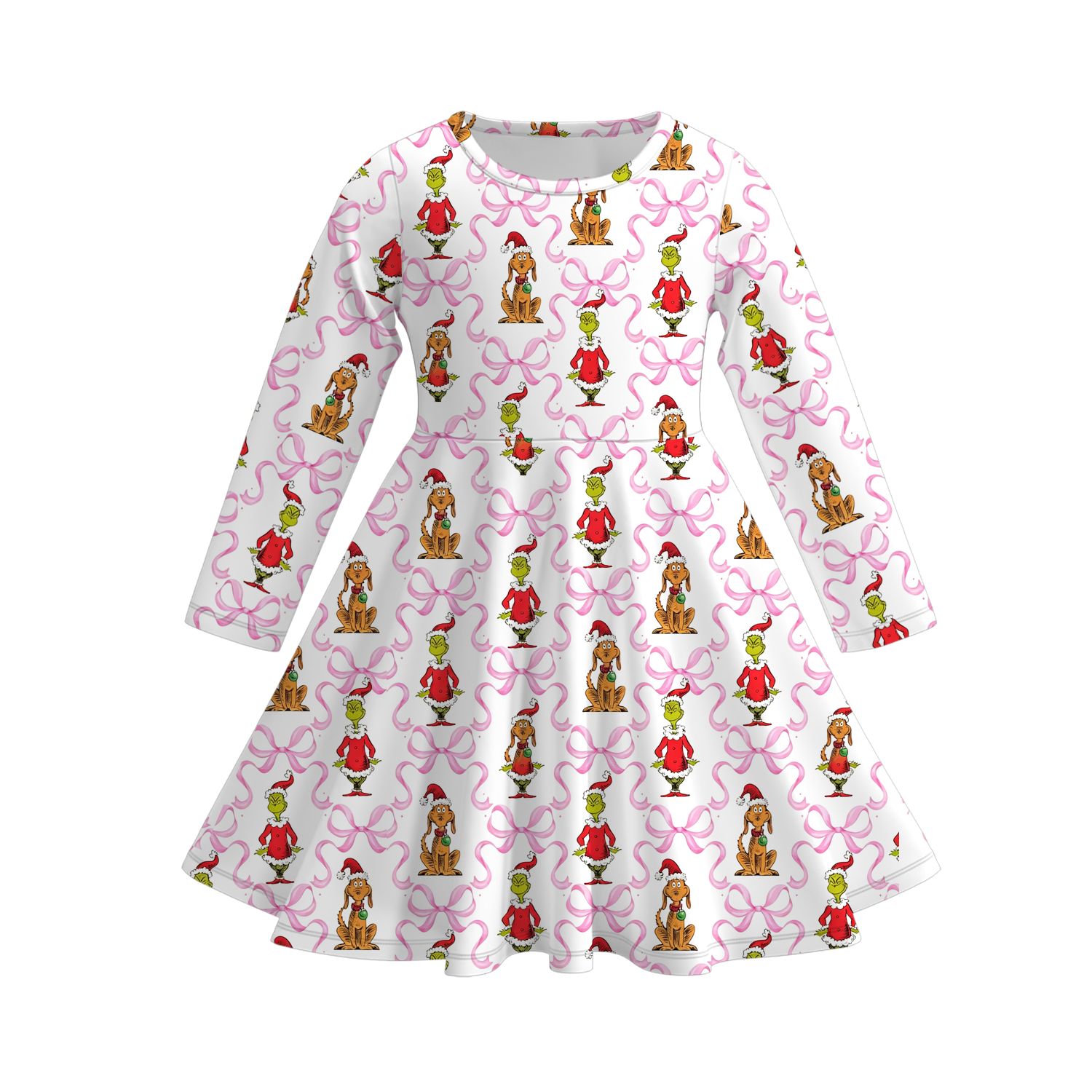 (Pre Order)Sisters Christmas Print Dress&Pajamas