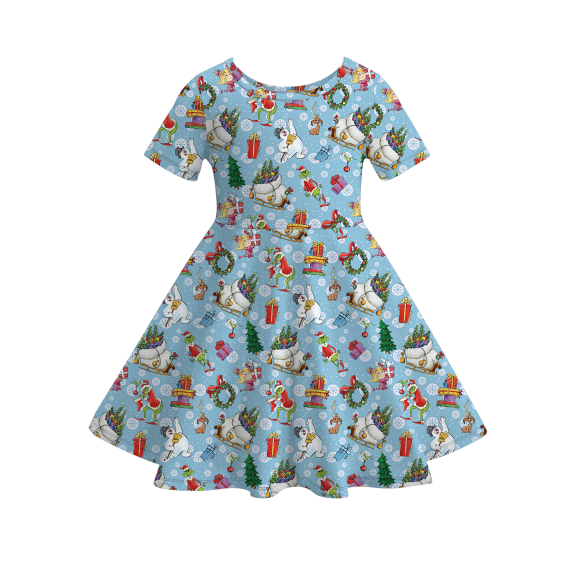 (Pre Order)Sisters Christmas Print Dress&Pajamas