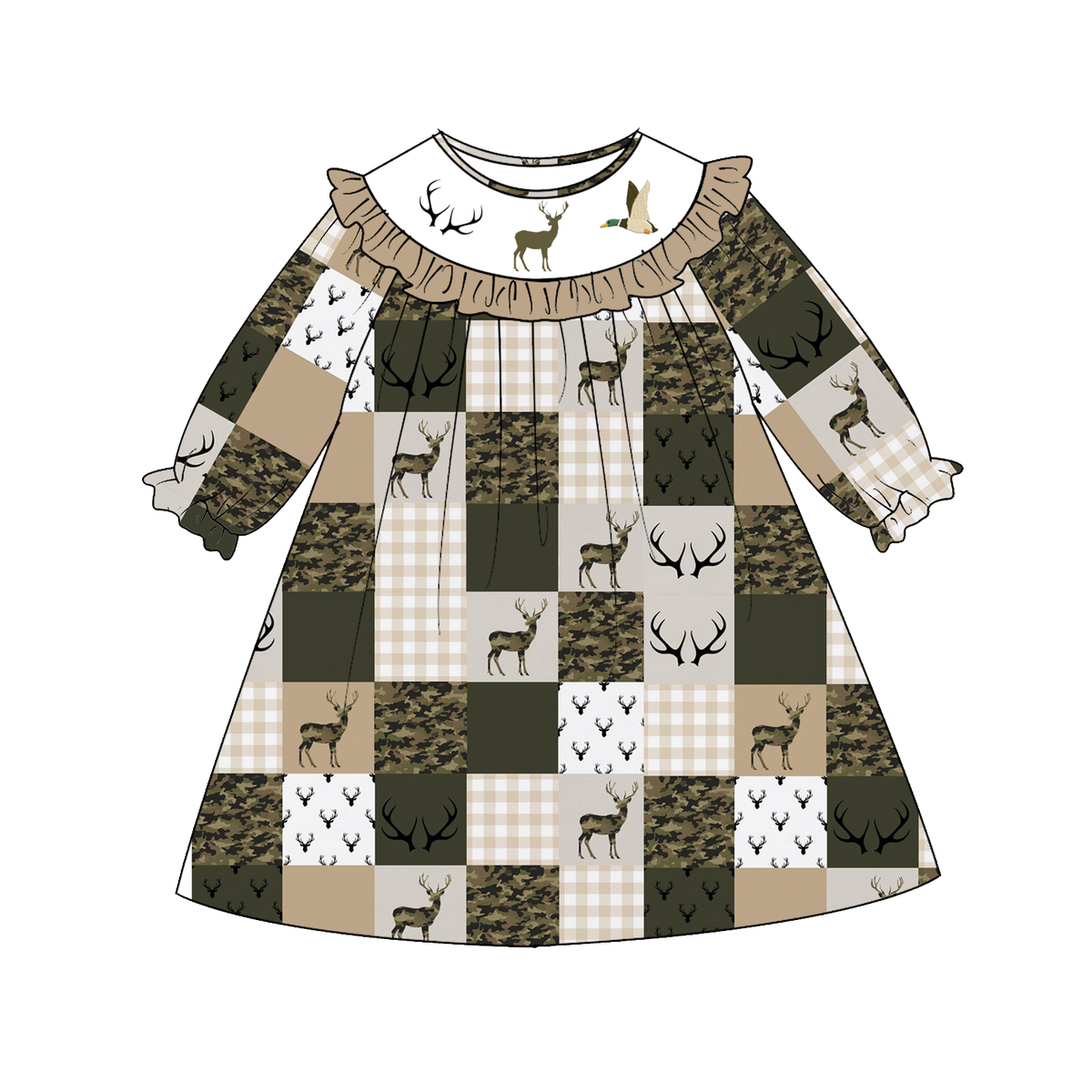 (Weekly Pre-Order)Siblings Hunting Embroidery Smocked Dress,Set&Romper(Ends 10.18)