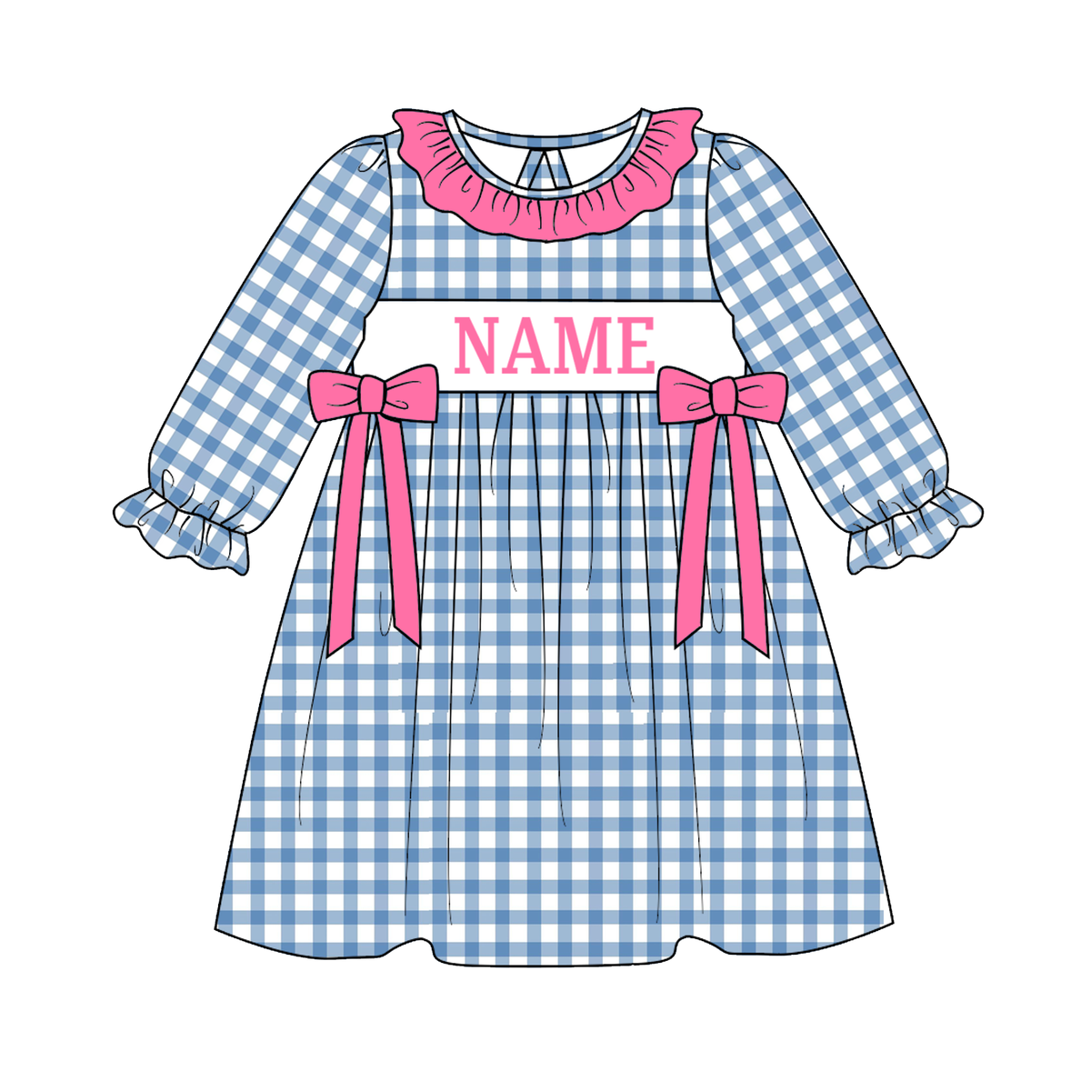 (Weekly Pre-Order)Siblings Spring&Summer Plaid Embroidery Smocked Dress,Set&Romper(Ends 11.1)