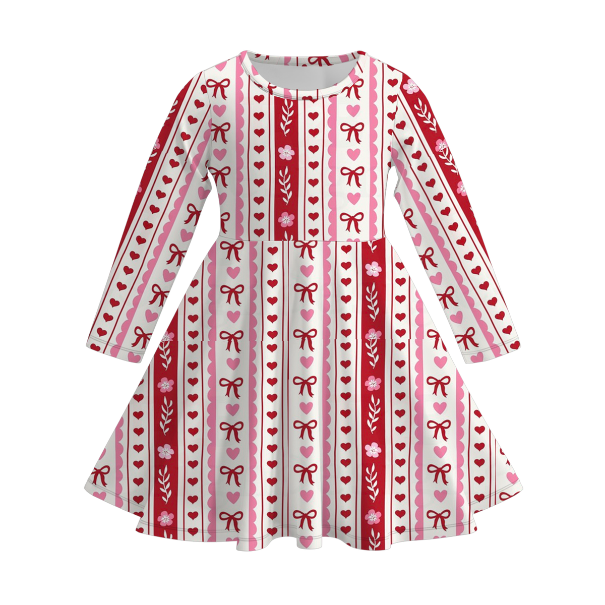 (Weekly Pre-Order)Girls Valentine's Day Print Dress&Jumpsuit(Ends 11.8)