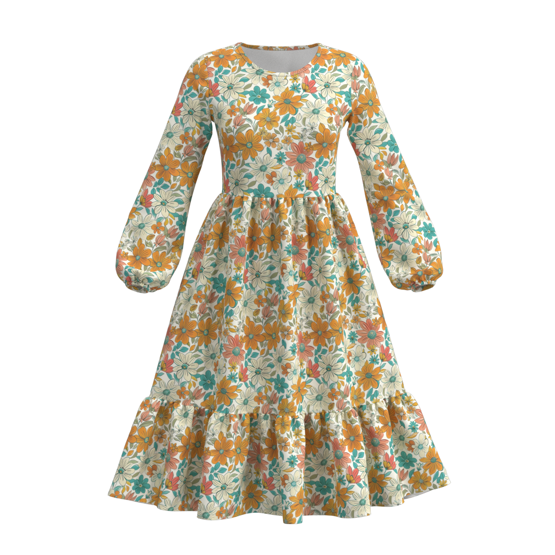 (Pre Order)Adult Thanksgiving Print Dress