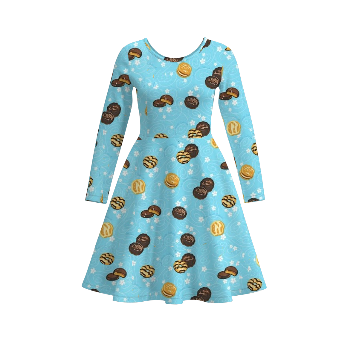 (Pre Order)Adults Fall Dessert Print Dress