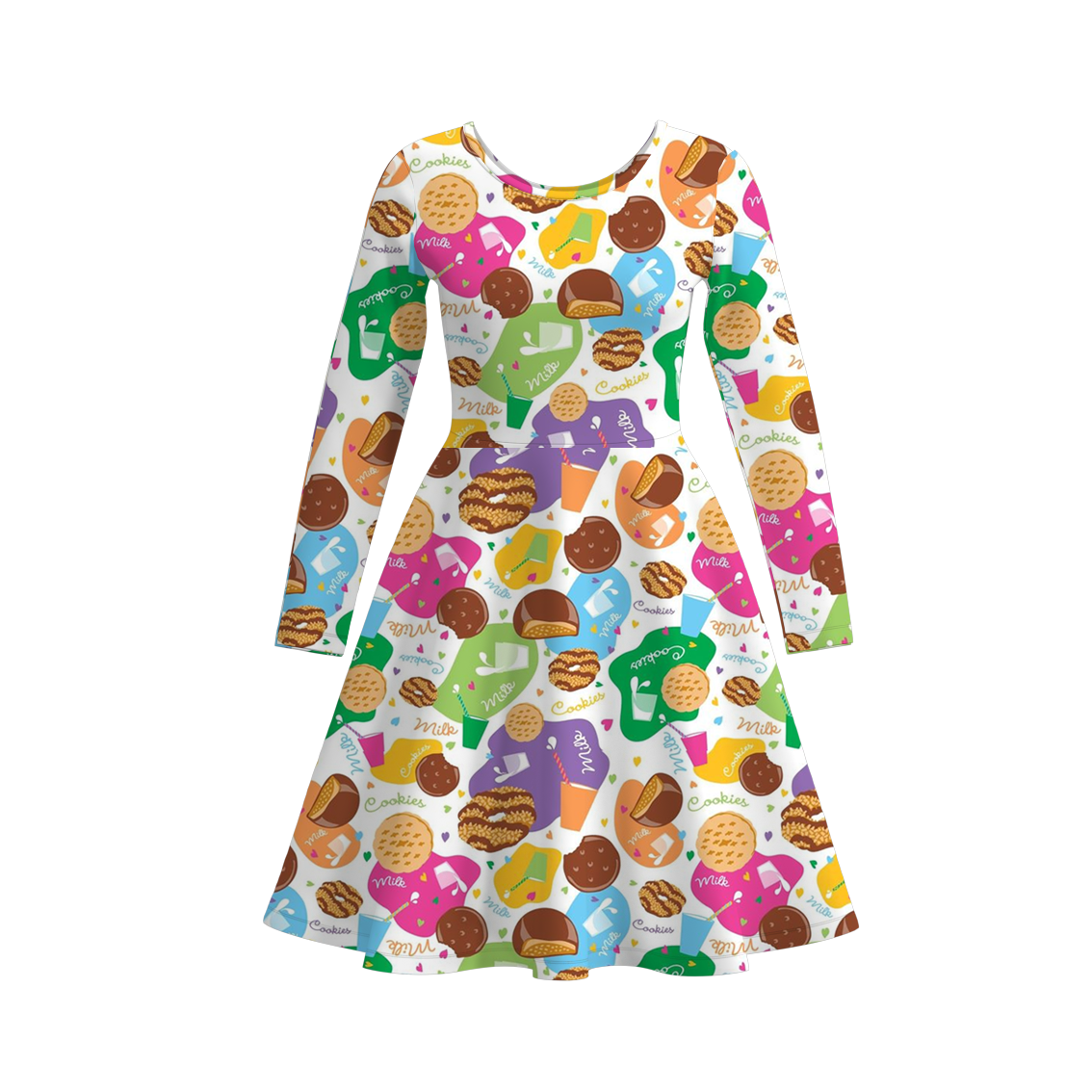 (Pre Order)Adults Fall Dessert Print Dress