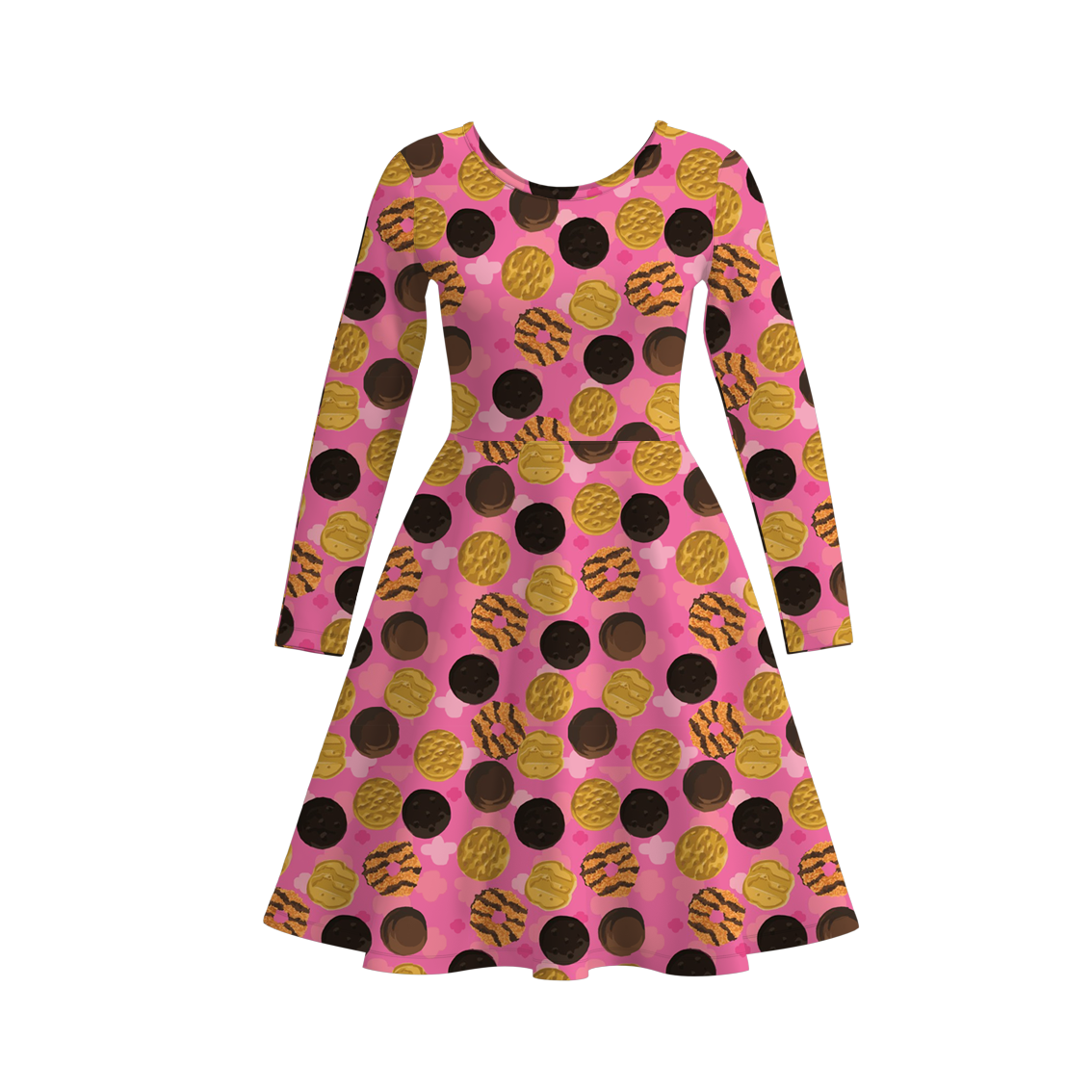 (Pre Order)Adults Fall Dessert Print Dress