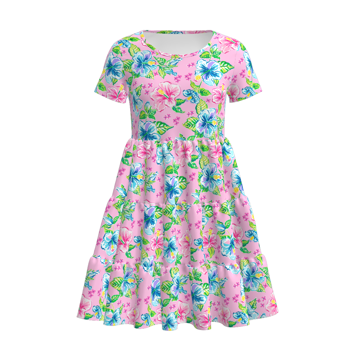 (Pre Order)Mommy and Me Spring & Summer Floral Print Dress