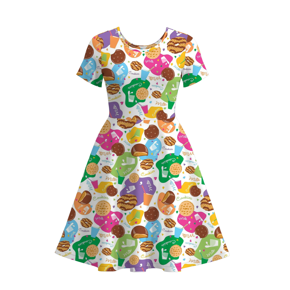 (Pre Order)Adults Dessert Print Dress