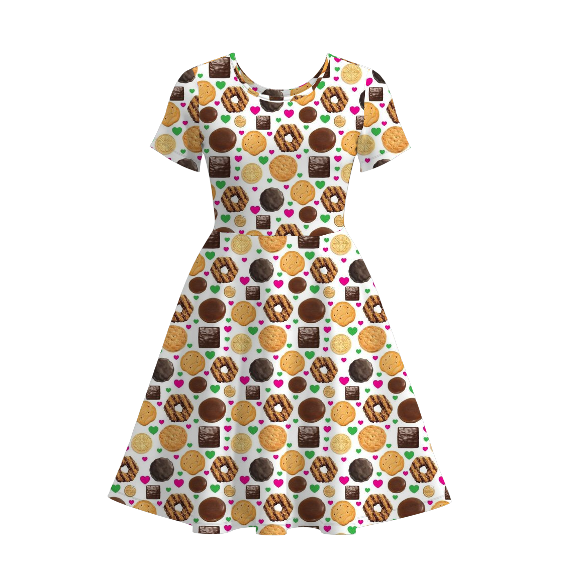 (Pre Order)Adults Dessert Print Dress