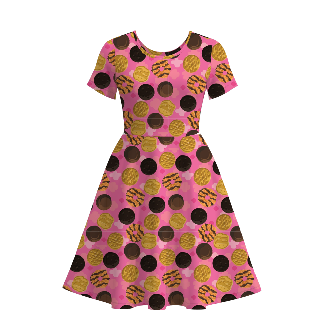 (Pre Order)Adults Dessert Print Dress