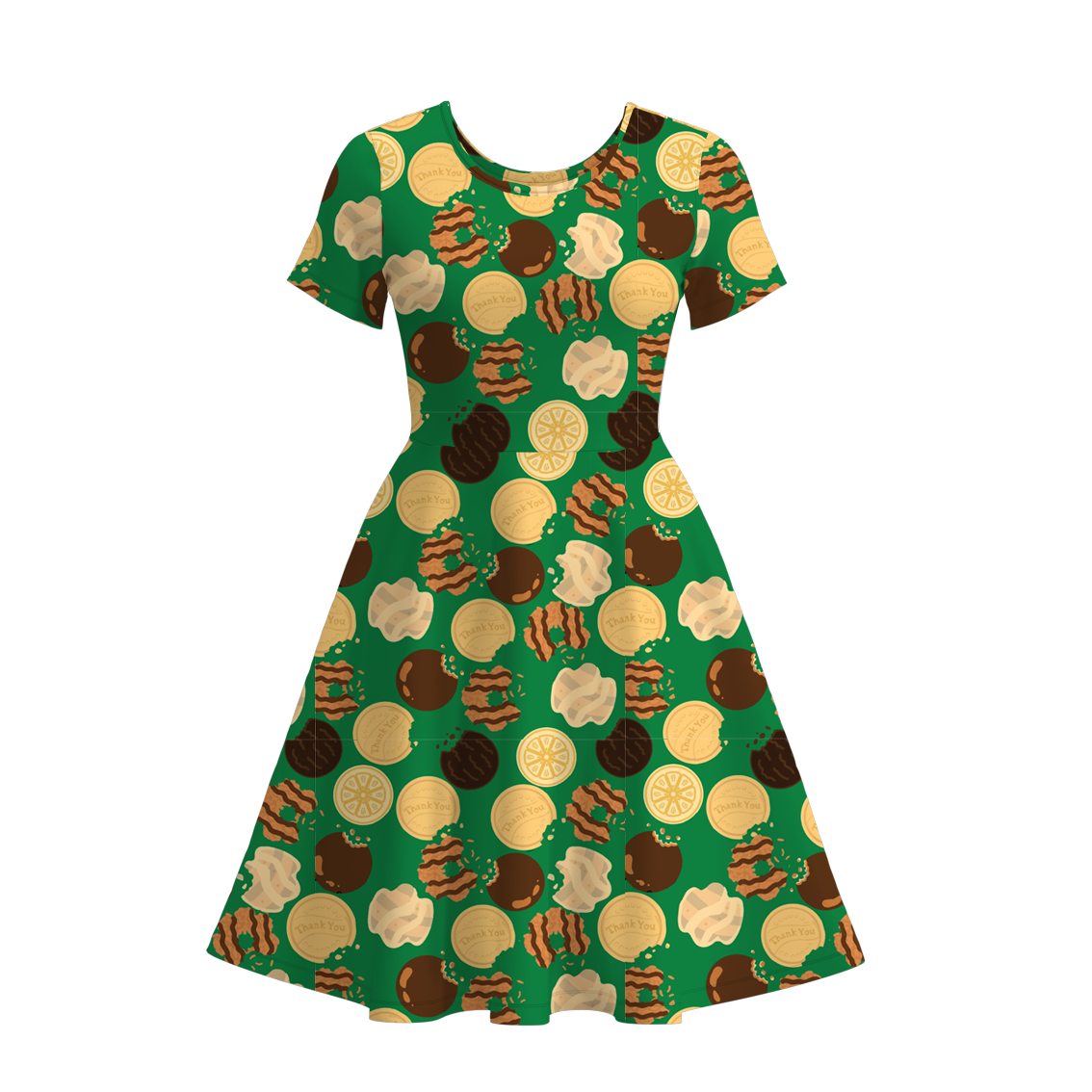 (Pre Order)Adults Dessert Print Dress