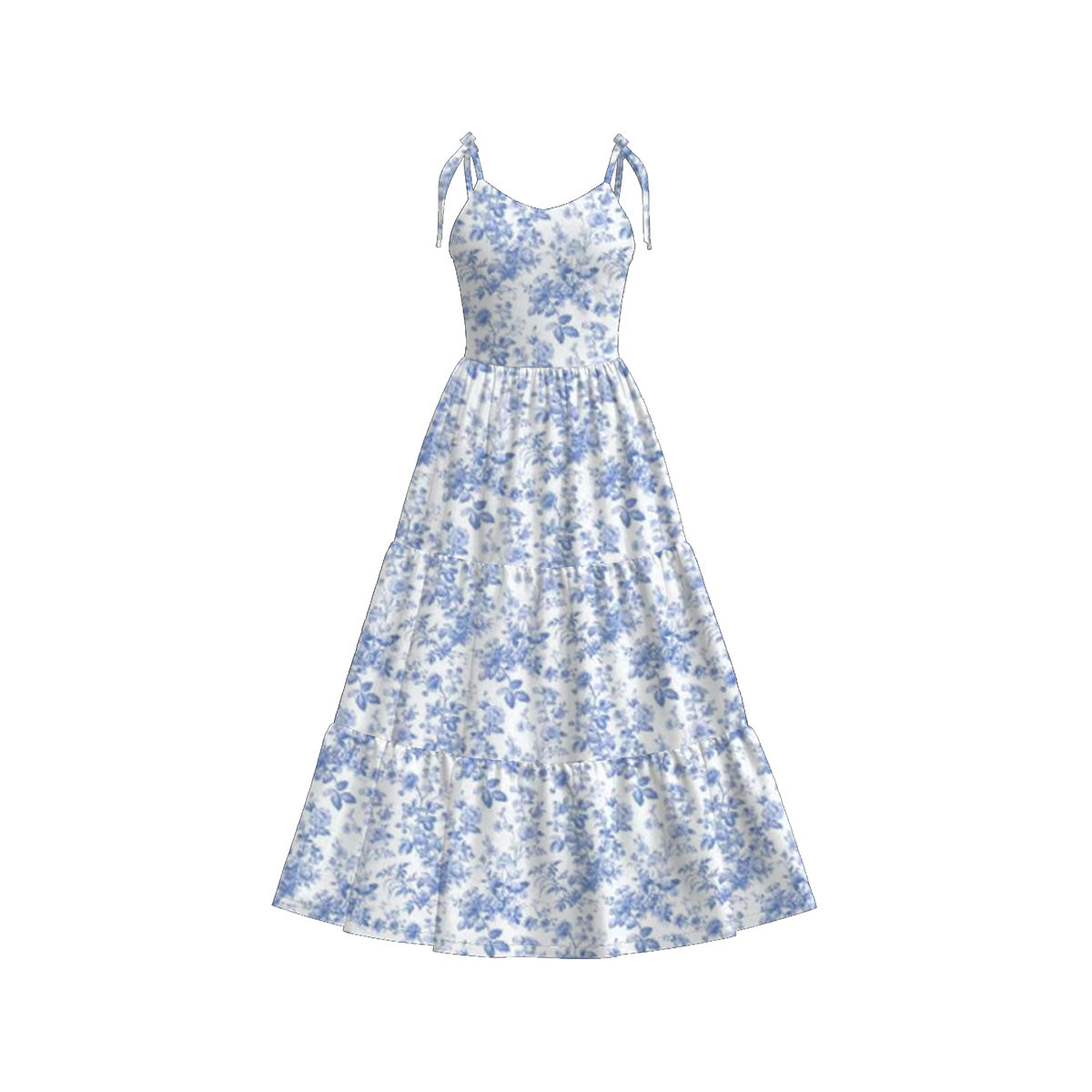 (Pre Order)Mommy&Me Spring and Summer Floral Print MAXI Dress