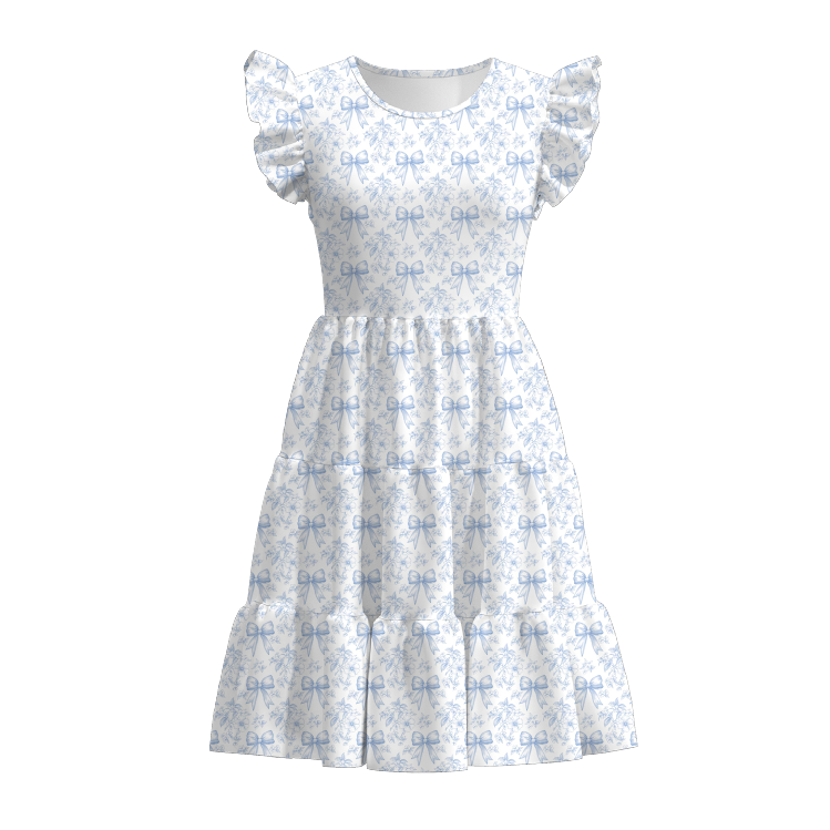 (Pre Order)Mommy and Me Spring & Summer Embroidery Smocked Dress and Romper