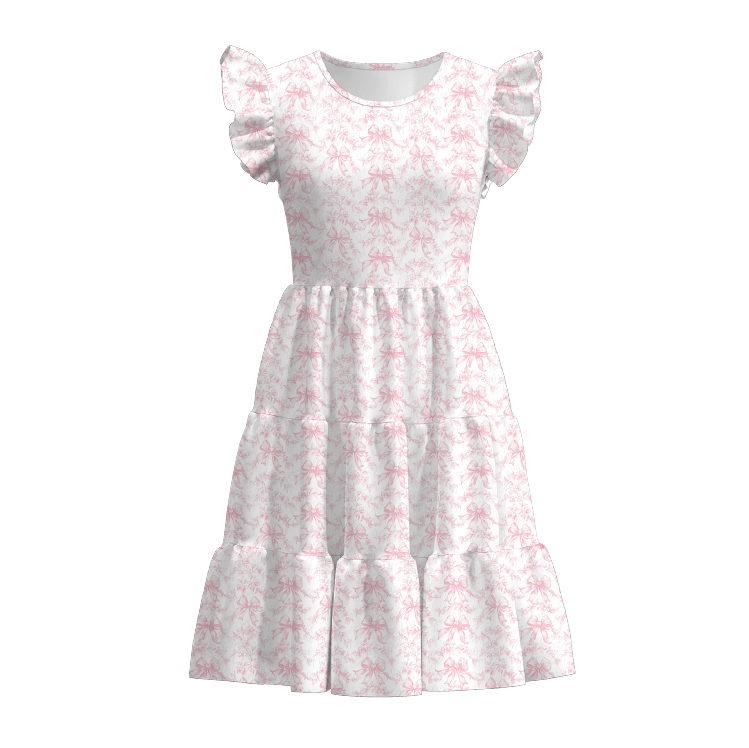 (Pre Order)Mommy and Me Spring & Summer Embroidery Smocked Dress and Romper