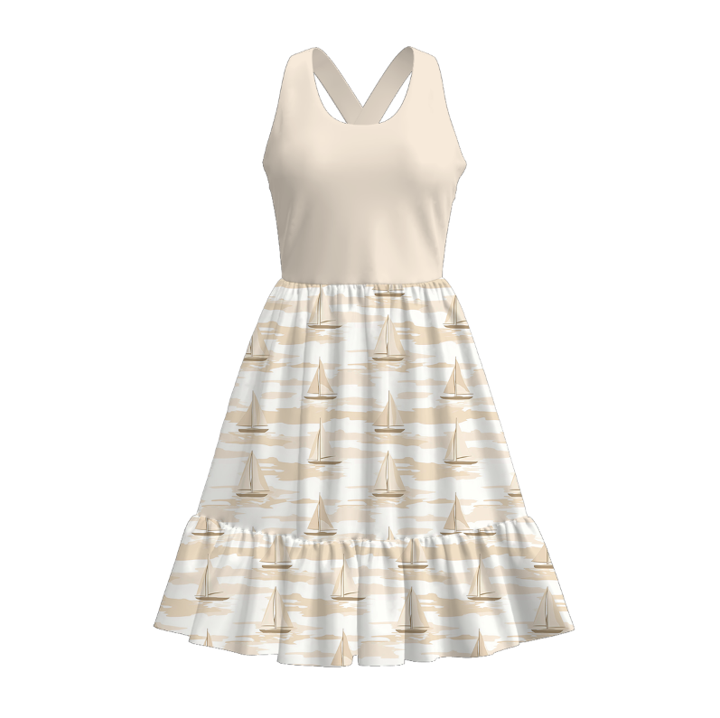 (Pre Order)Adults Spring and Summer Cartoon Print Dress