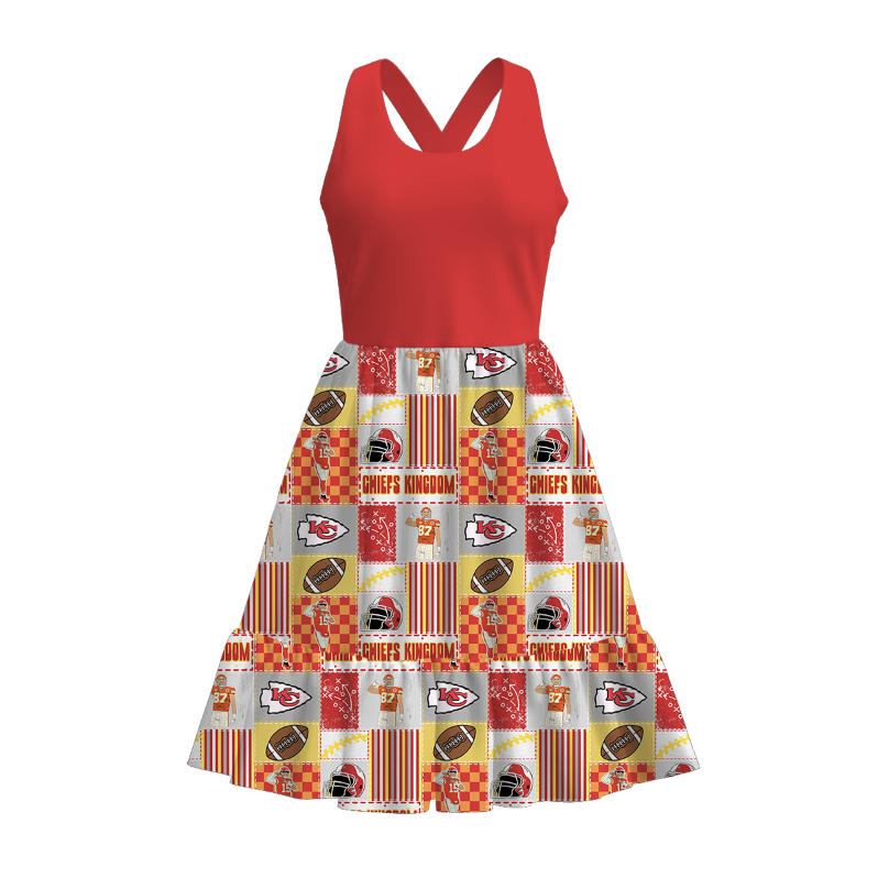 (Pre Order)Adults Spring and Summer Cartoon Print Dress