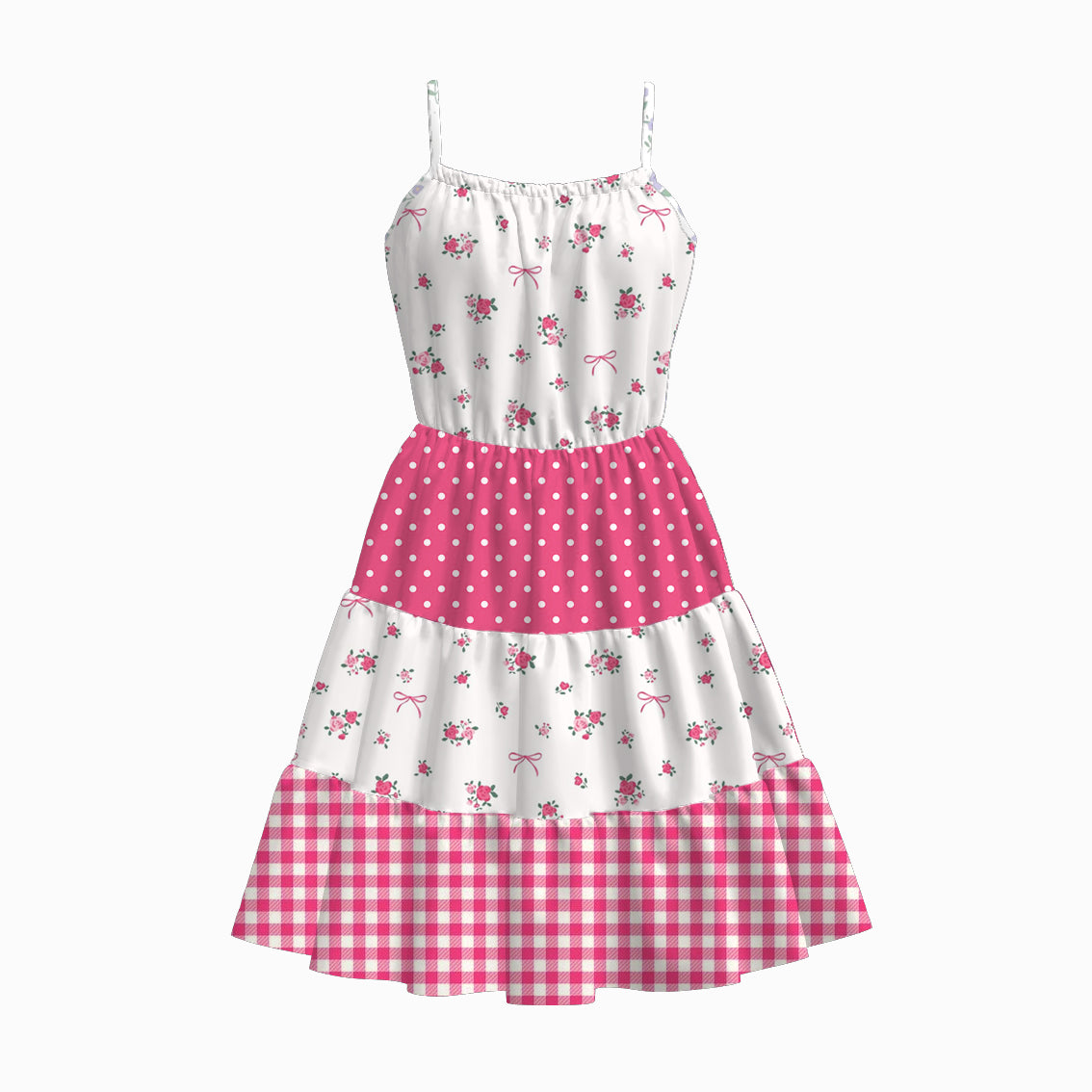 (Pre Order)Adults Spring and Summer Floral Print Slip Dress