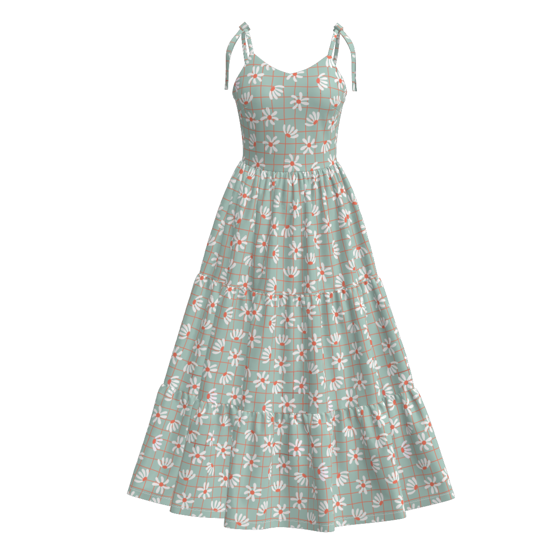 (Pre Order)Mommy and Me Spring and Summer Floral Print MAXI Dress