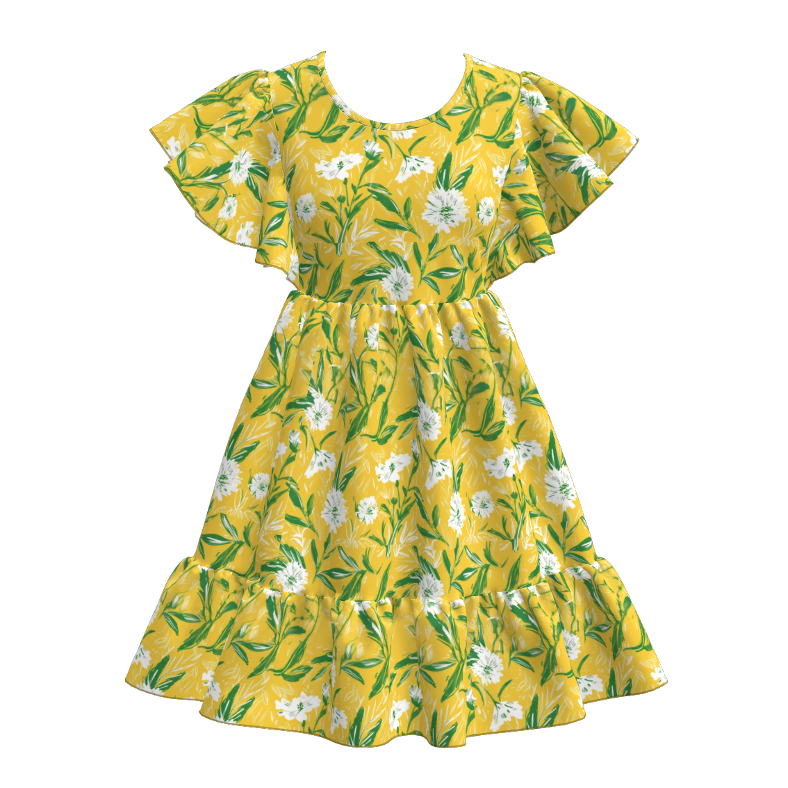 (Pre Order)Mommy and Me Spring and Summer Floral Print Dress