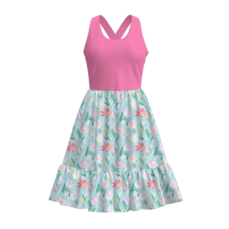 (Pre Order)Mommy and Me Spring&Summer Princess Print Dress