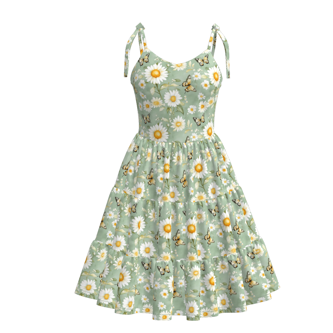 (Pre Order)Mommy and Me Spring&Summer Floral Print Slip Dress