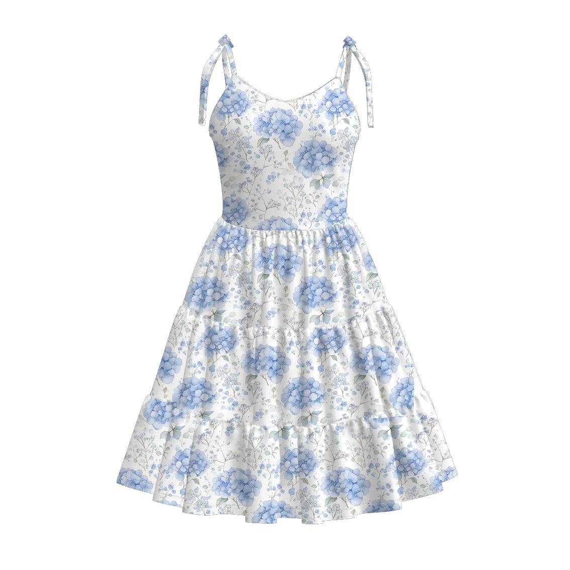 (Pre Order)Mommy and Me Spring&Summer Bow Print Slip Dress