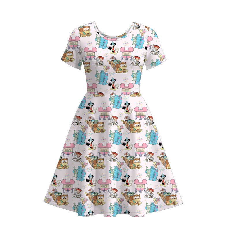 (Pre Order) Adults Spring and Summer Cartoon Print Dress