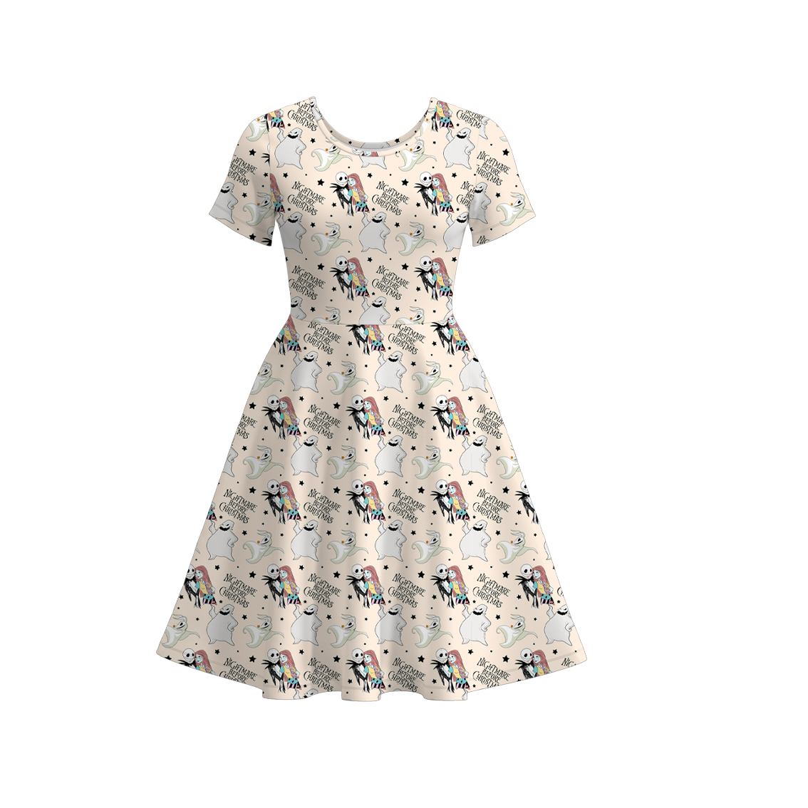 (Pre Order)Family Halloween Cartoon Print Dress&Set