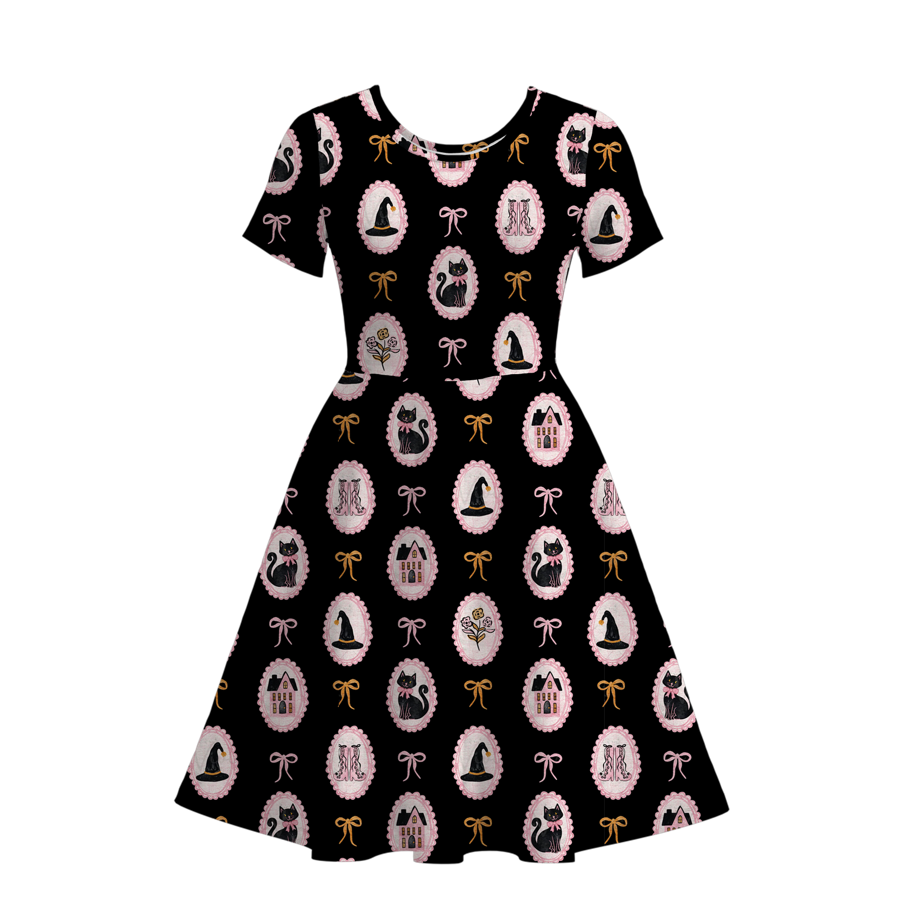 (Pre Order)Family Halloween Print Dress,Set,Jumpsuit&Romper