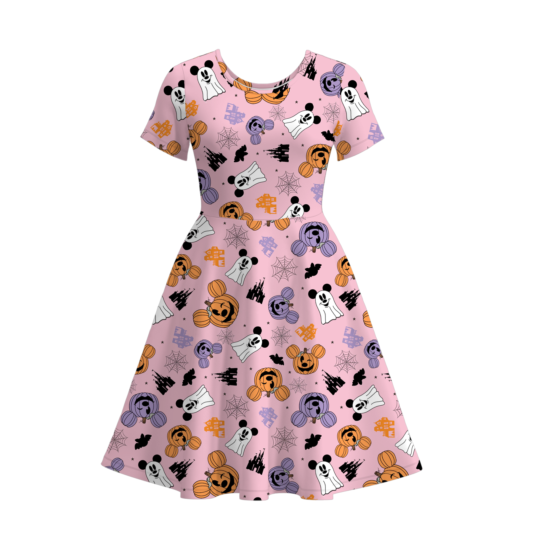 (Pre Order)Family Halloween Pumpkin Print Dress,Set,Jumpsuit&Romper