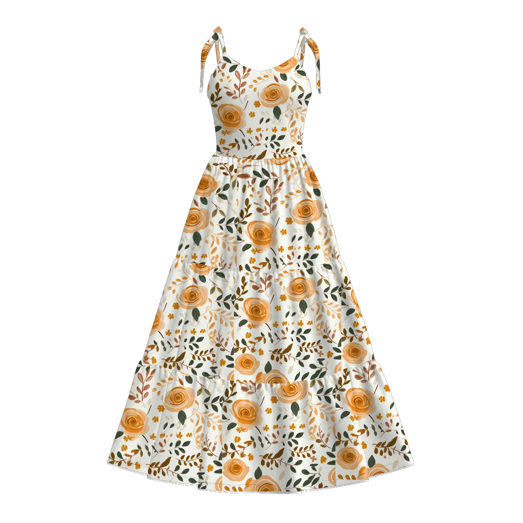 (Pre Order)Mommy&Me Spring and Summer Floral Print MAXI Dress