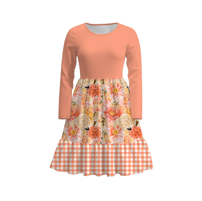 (Pre Order)Family Fall Floral Print Dress&Set