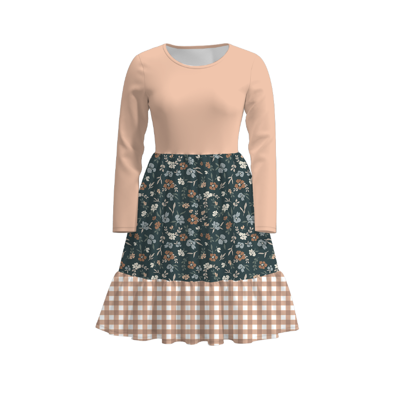 (Pre Order)Family Fall Floral Print Dress&Set