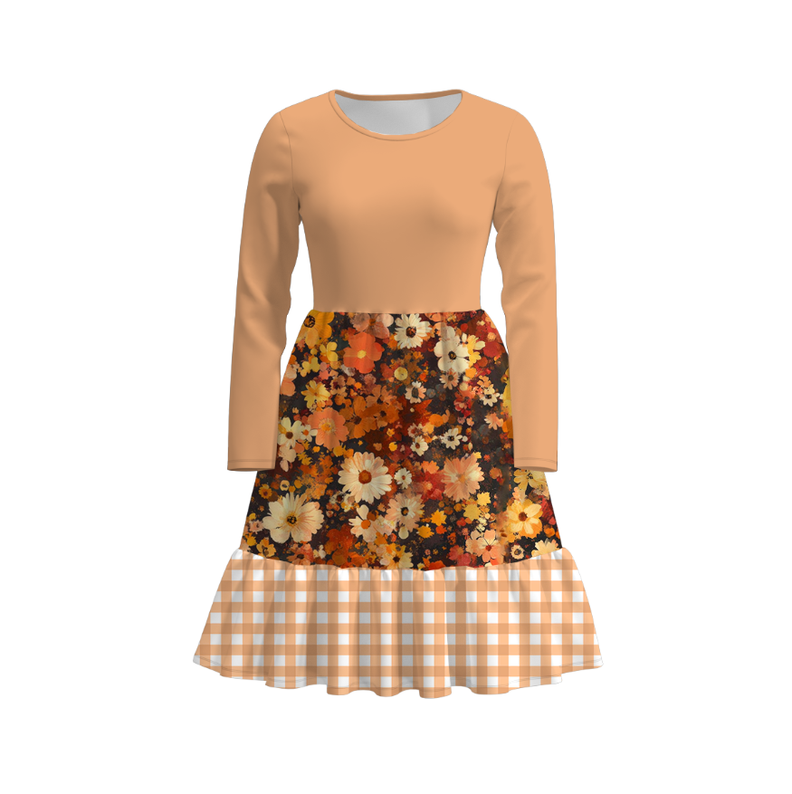 (Pre Order)Family Fall Floral Print Dress&Set