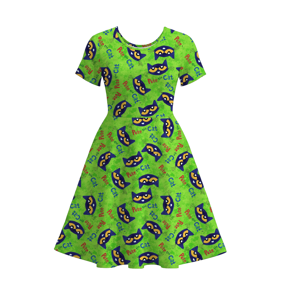 (Pre Order)Adults Fall Cartoon Print Dress