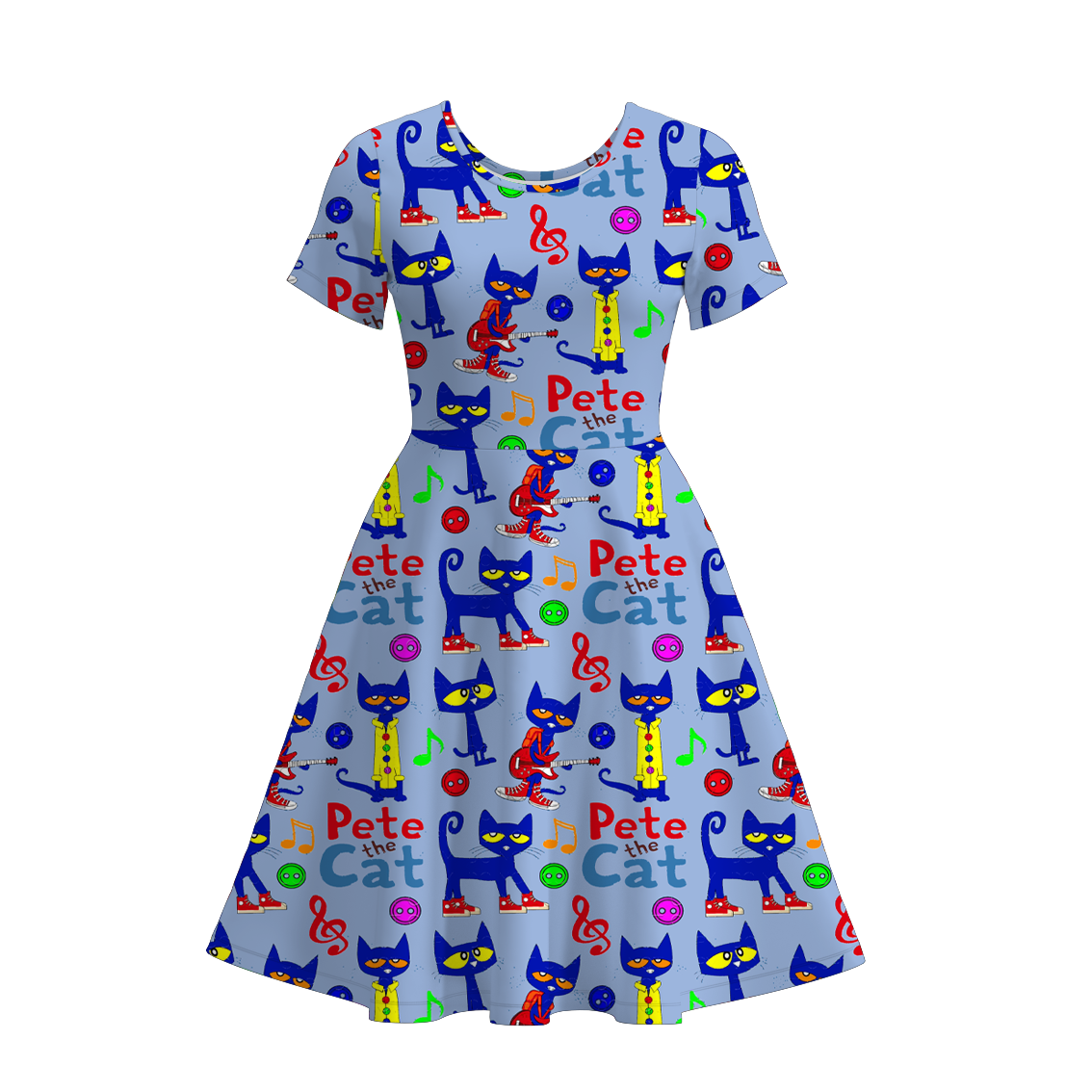 (Pre Order)Adults Fall Cartoon Print Dress