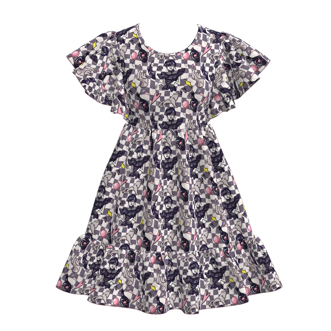 (Pre Order)Mommy and Me Halloween Print Dress