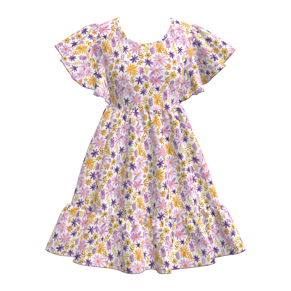(Pre Order)Mommy and Me Spring&Summer Floral Print Dress